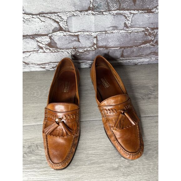 Hanover Brown Leather Kiltie Tassel VTG Loafers Dress Shoes Men Sz 10.5M US/44EU main image 12
